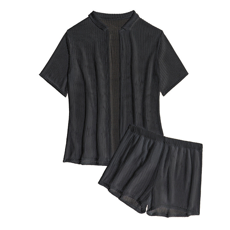 Damen Freizeitanzug mit luftigem Strickdesign R&B
