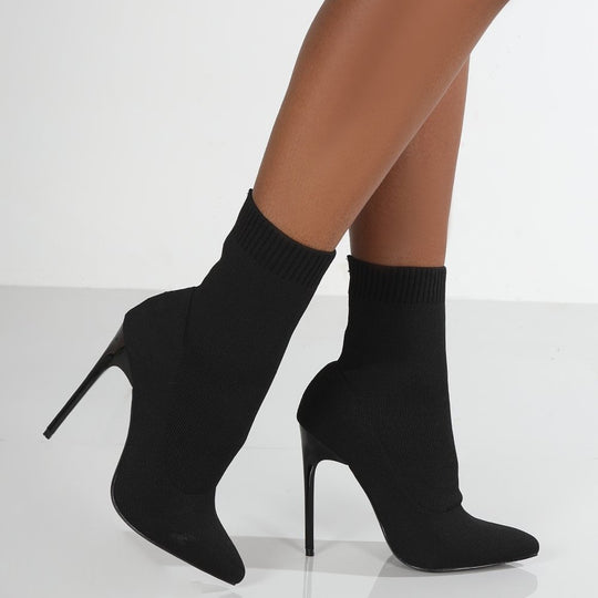 Damen High Heels mit enganliegendem Stricksohlen-Design R&B