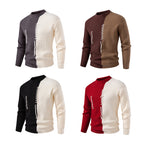 Herren modischer Pullover mit innovativem Strukturdesign und einzigartigen Zierstreifen R&B