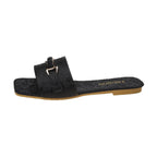 Damen elegante Slipper mit dekorativer Schnalle