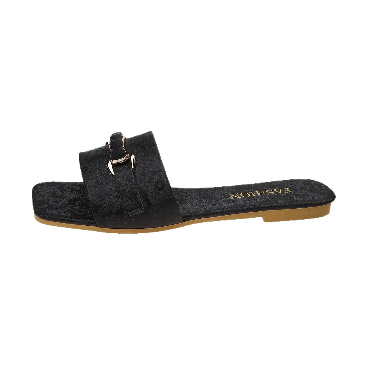 Damen elegante Slipper mit dekorativer Schnalle