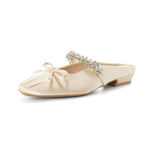 Damen Feste Puschen mit elegantem Strassdetail R&B
