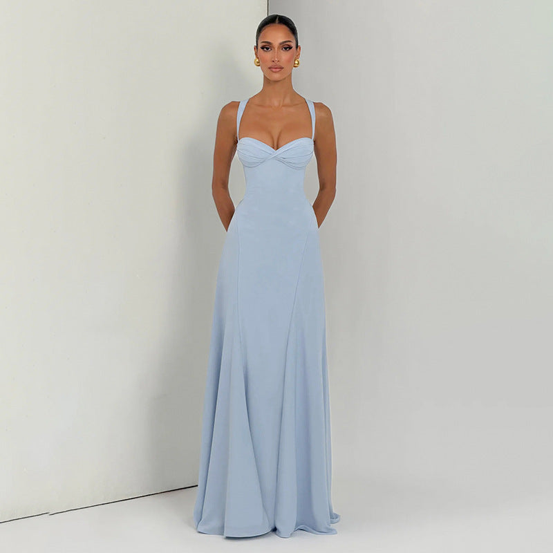 Damen Elegantes und figurbetontes Abendkleid mit drapierten Cups R&B
