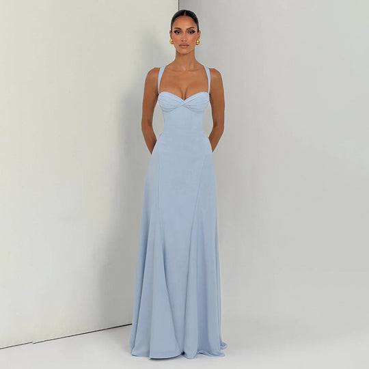 Damen Elegantes und figurbetontes Abendkleid mit drapierten Cups R&B