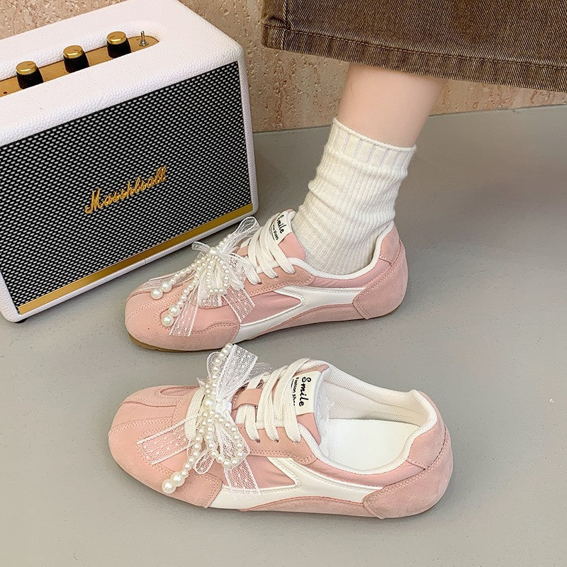 Damen Sportliche Sneakers mit elegantem Schleifendetail R&B