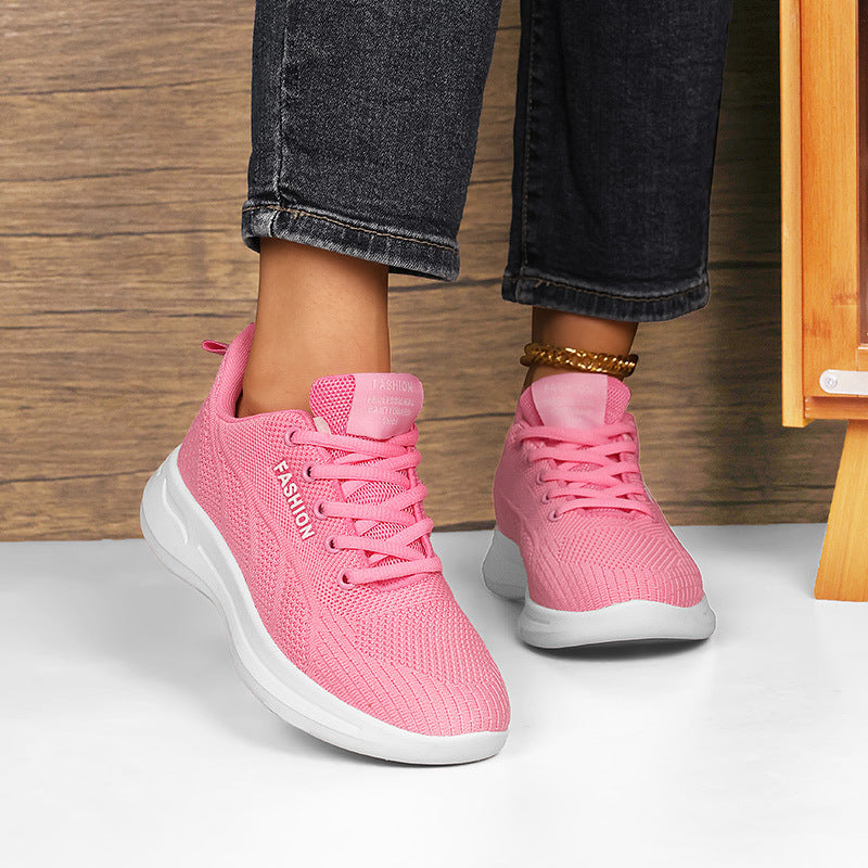 Damen Sportliche Lifestyle Sneakers aus atmungsaktivem Mesh mit dämpfender Sohle