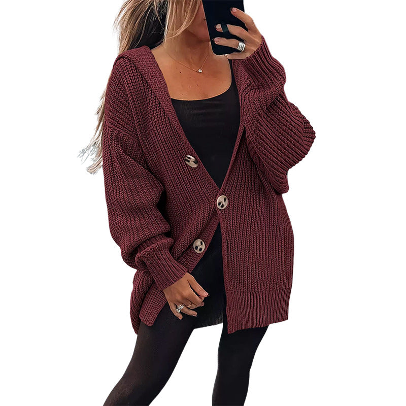 Damen Übergroßer Strickcardigan R&B