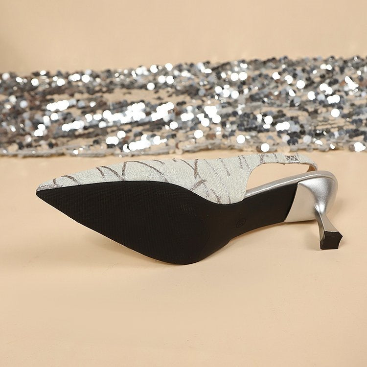 Damen Elegante und stilvolle Pumps mit geschwungenem Absatz R&B