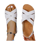 Damen Komfortable Sandalen mit gekreuzten Riemen R&B