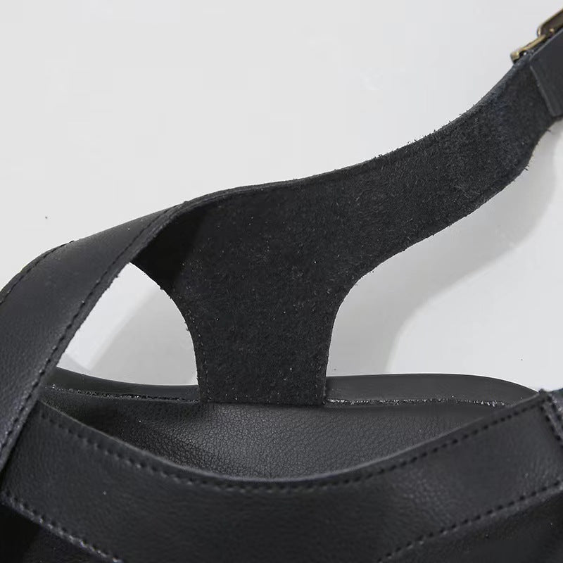 Damen Komfortable Zehentrenner-Sandalen mit verstellbarem Riemendesign R&B