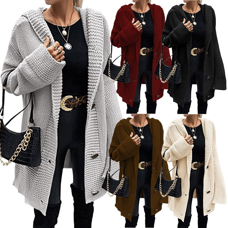 Damen Offene Strickjacke mit elegantem Strukturmuster und praktischen Taschen R&B