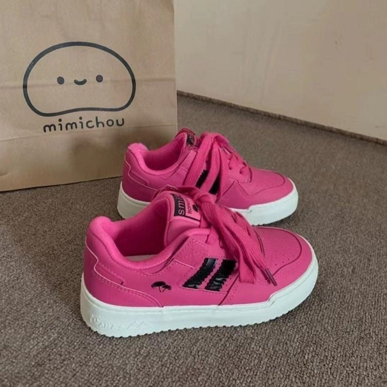 Damen Sneakers mit modischer Oberflächenstruktur und stoßdämpfender Sohle R&B