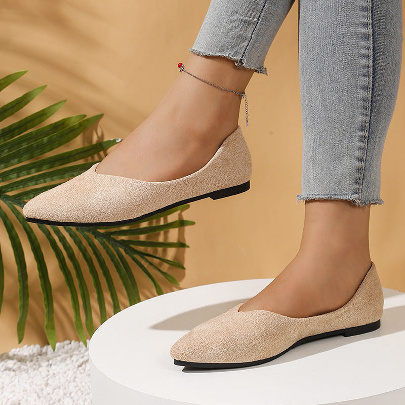 Damen elegante Ballerinas mit spitzer Zehenpartie und ultraleichter Sohlenkonstruktion R&B