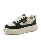 Damen modische Plateau-Sneaker mit zeitgemäßem Design und gepolsterter Sohle R&B