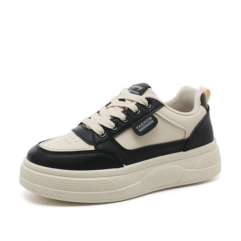 Damen modische Plateau-Sneaker mit zeitgemäßem Design und gepolsterter Sohle R&B
