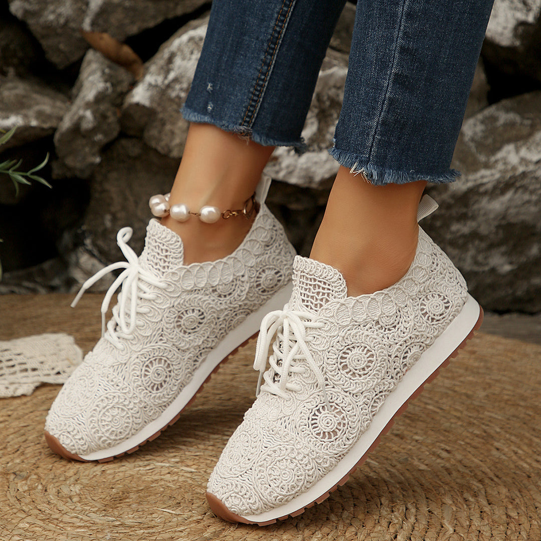 Damen Sportliche Komfort-Sneaker mit atmungsaktivem Obermaterial R&B