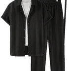Damen Streifen Schlafanzug Set