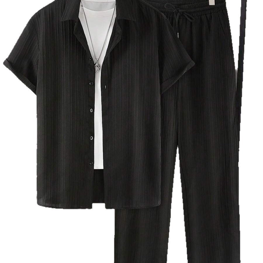 Damen Streifen Schlafanzug Set