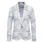 Damen modischer Blazer mit floralem Motiv