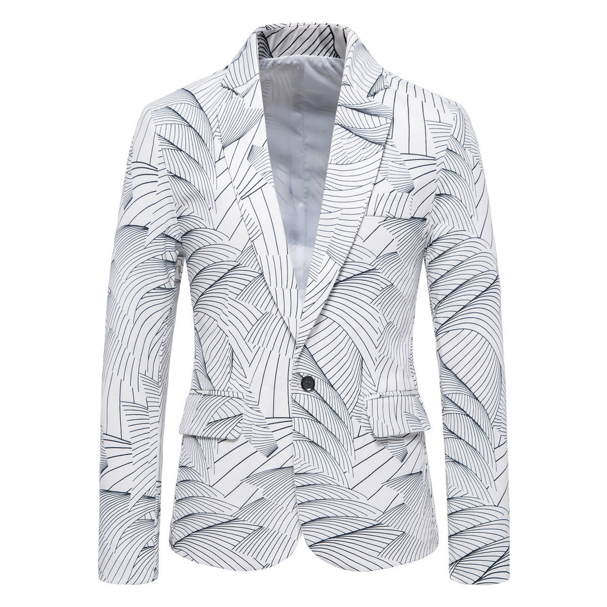 Damen modischer Blazer mit floralem Motiv