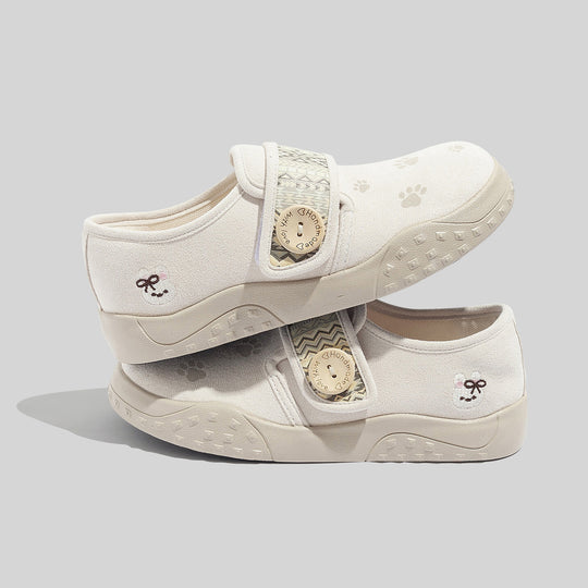 Damen Clogs mit praktischen Klettverschlüssen und tierischen Applikationen R&B