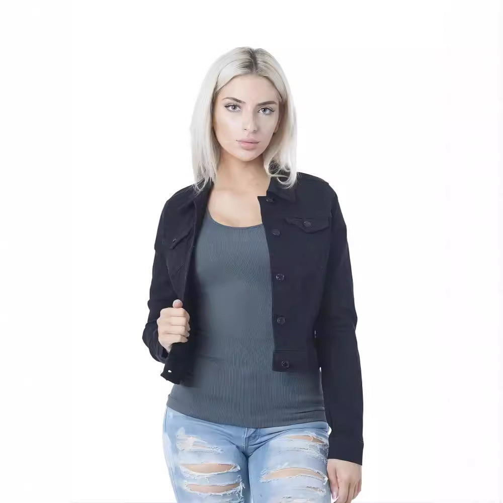 Damen lässige Jeansjacke R&B