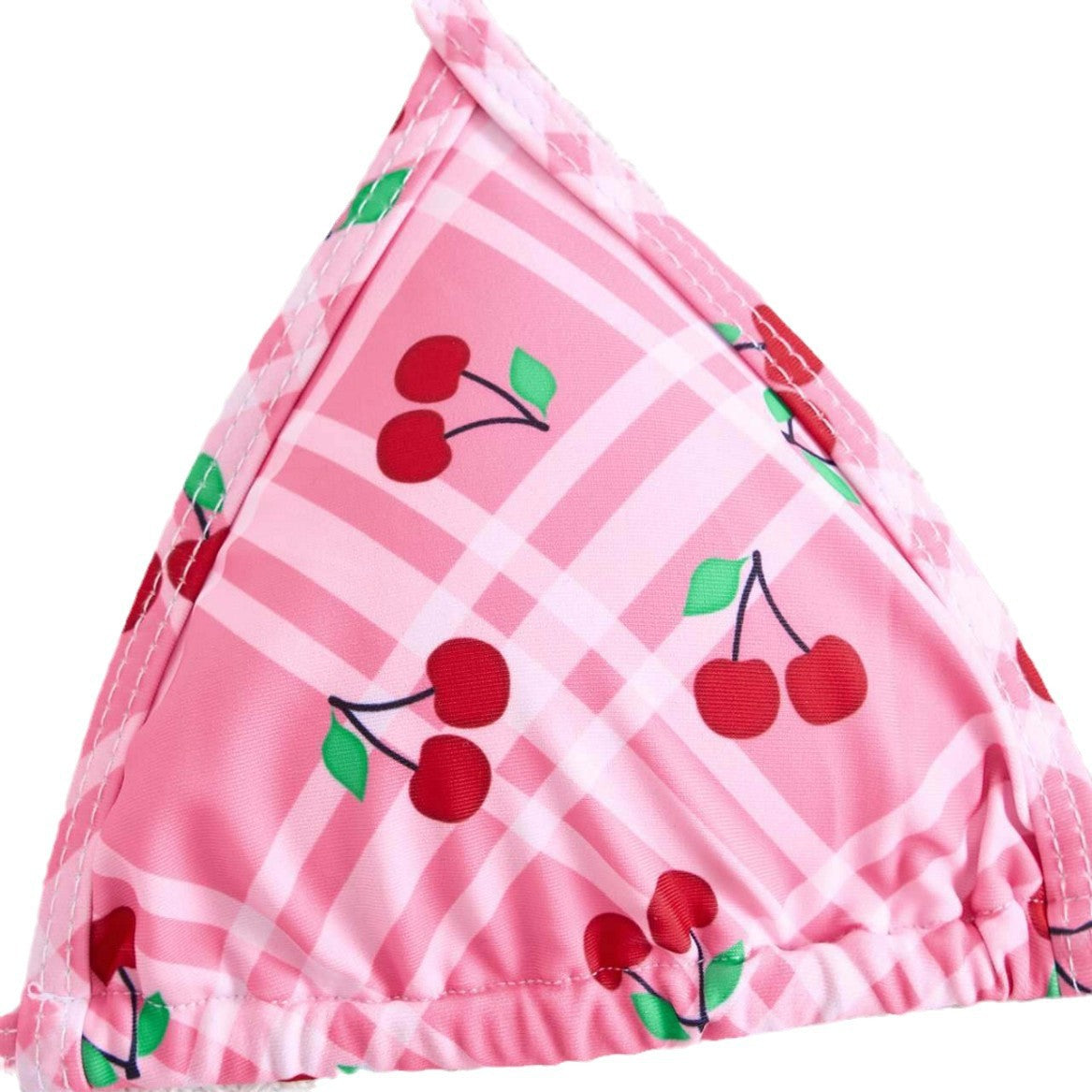 Damen Triangel-Bikini mit frischem Kirschmotiv R&B