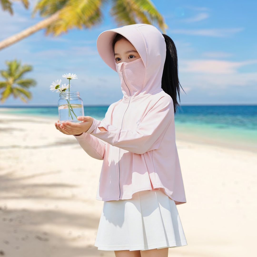 Kinder Sonnenjacke mit Kapuze und UV-Schutz R&B