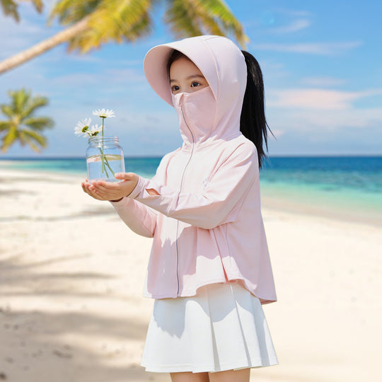 Kinder Sonnenjacke mit Kapuze und UV-Schutz R&B