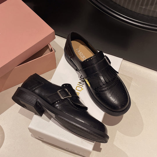 Damen Mokassins mit modischem Fransen-Design und bequemer Sohle R&B