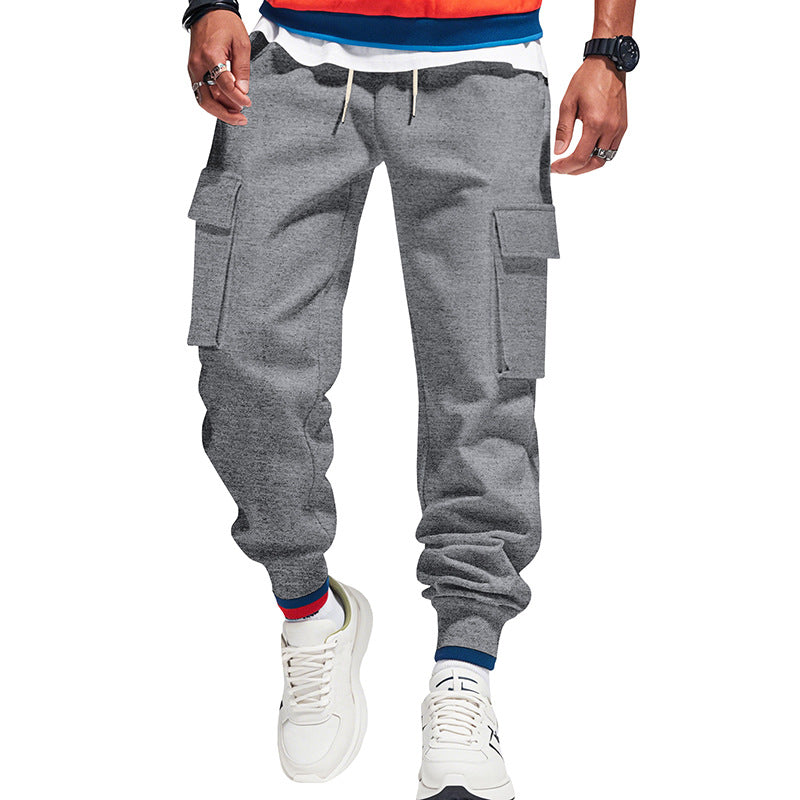 Herren Cargo-Jogginghose mit praktischen Reißverschlusstaschen und elastischem Bund R&B
