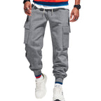 Herren nan urbaner Utility-Jogger mit Kordelzug, aufgesetzten Klapptaschen und elastischem Bündchen R&B