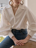 Damen Bluse mit voluminösen Ärmeln