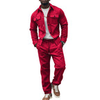 Herren Freizeit-Longejacke mit praktischen Knopftaschen und elastischen Details R&B