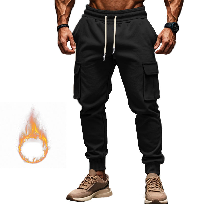 Herren Cargohose aus atmungsaktivem Material mit praktischen Seitentaschen und modischem Kordelzug R&B