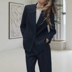 Damen Oversized Blazer mit eleganter Silhouette und dekorativen Knöpfen R&B