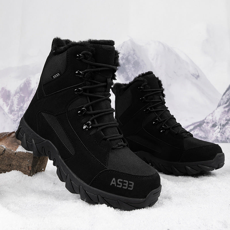 Herren Isolierte Winterstiefel mit rutschfester Sohle und warmem Innenfutter R&B