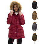 Damen Winterparka mit Pelzkragen