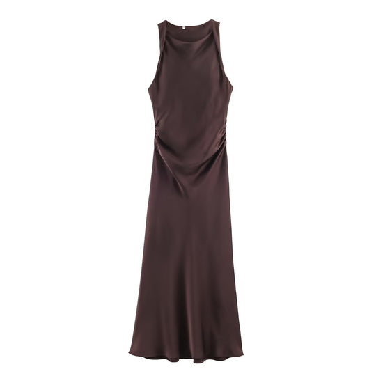 Damen elegantes Sommerkleid mit fließendem Schnitt und charmanten Rüschendetails R&B