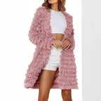 Damen Langer Fransenmantel R&B
