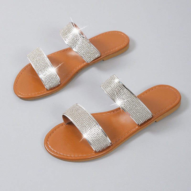 Damen Glitzernde Riemchen-Sandalen mit elegantem Design und komfortablem Fußbett R&B