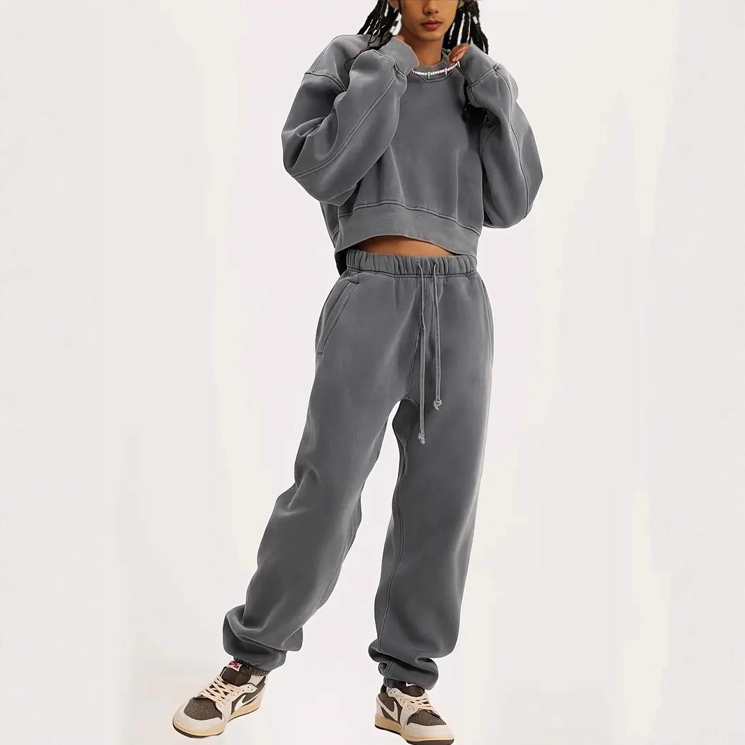 Damen lässiger Oversized-Sweatshirt R&B