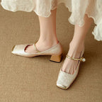 Damen Elegante Ballerinas mit glamourösem Schmuckdetail R&B