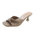 Damen Elegante Mules mit dekorativem Knoten R&B