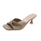 Damen Elegante Mules mit dekorativem Knoten R&B