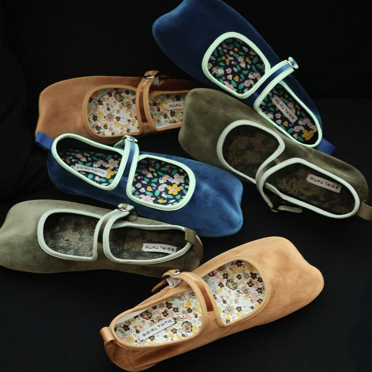Damen Mokassin-Ballerinas mit verstellbarem Riemchen und rutschfester Sohle R&B