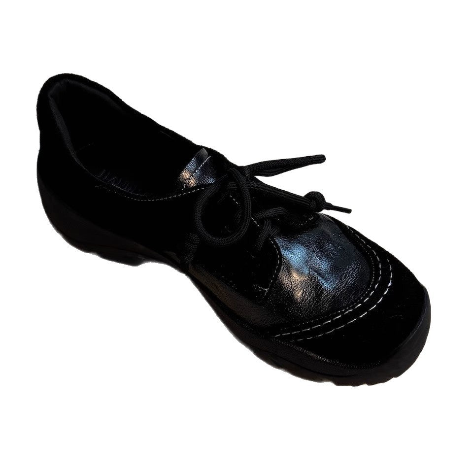 Damen modische Schnürschuhe mit hochwertiger Lederverarbeitung und bequemer Sohle R&B