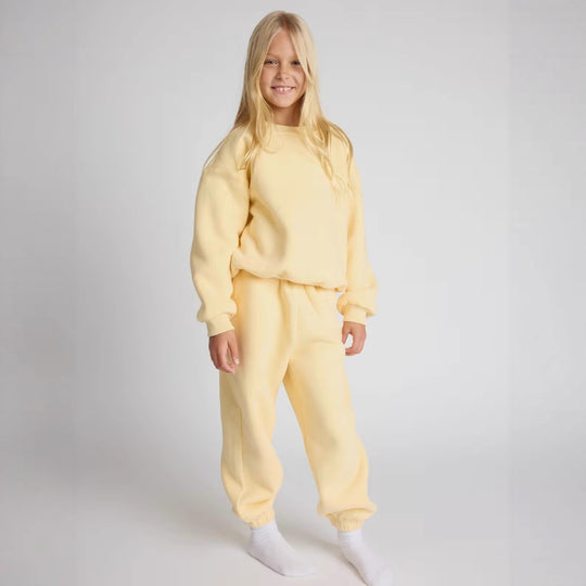 Damen lässiges Sweat-Set mit voluminösem Oberteil und bequemen Jogginghosen R&B