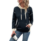 Damen Hoodie mit Kapuze und praktischen Taschen R&B
