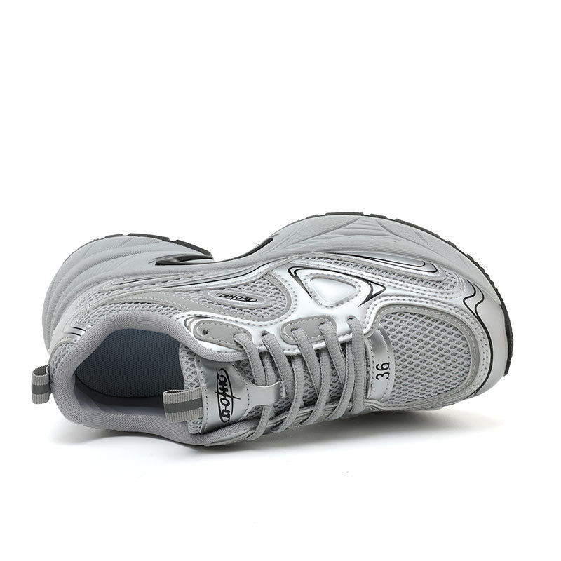 Damen Sportliche Lauf-Sneaker mit atmungsaktiver Mesh-Oberfläche und dämpfendem Fußbett R&B